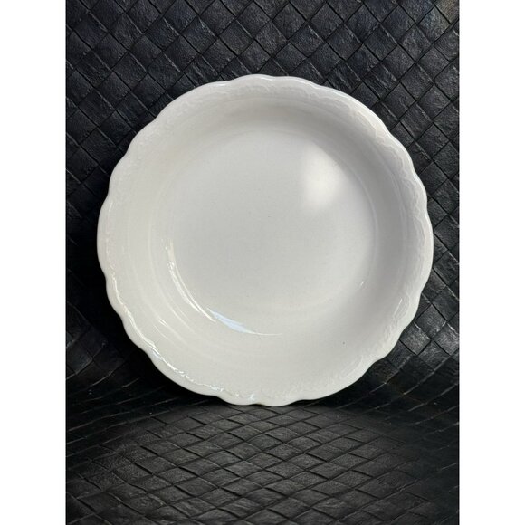 HOMER LAUGHLIN Hudson Berry Bowl Set Of 2 White Primitive Ironstone - Picture 2 of 8